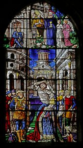 Janela representando a execução de St Denis, 1530-40