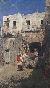 O sol, de Rubens Santoro (1859-1942), óleo sobre painel. Itália, século XX.