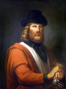 Giuseppe Garibaldi pintura de R.E.Hauser de Rudolf Eduard Hauser