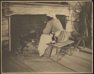 [Woman by the Hearth] de Rudolf Eickemeyer, Jr.
