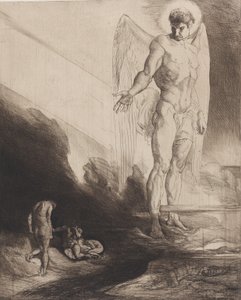Lúcifer abandona Caim ao seu destino, de Eight Etchings on Byron