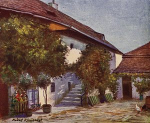 Casa em Heiligenstadt onde viveu Beethoven (lito colorido)