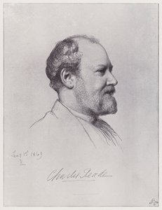 Charles Reade (litho) de Rudolf Lehmann