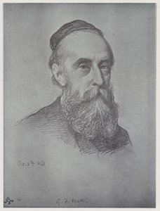 George Frederick Watts (litho) de Rudolf Lehmann