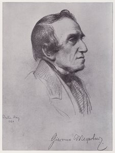 Giacomo Meyerbeer (litografia) de Rudolf Lehmann