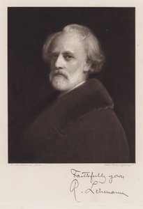 Rudolf Lehmann, Auto-retrato (litho)