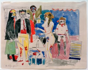 Cena sádica de Rudolf Schlichter