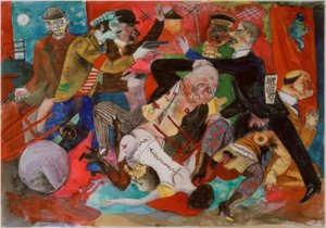 Assalto num bordel de Rudolf Schlichter