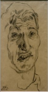 Auto-retrato como um prisioneiro (na Rússia) de Rudolf Wacker