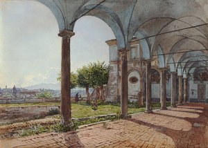 Vista de Roma a partir do mosteiro de Santa Onofrio de Rudolf von Alt