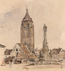 A antiga Câmara Municipal de Korneuburg de Rudolf von Alt