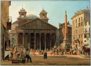 O Panteão e a Piazza della Rotonda em Roma
