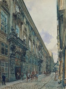 O palácio de inverno do príncipe Eugene de Savoy em Himmelpfortgasse em Viena