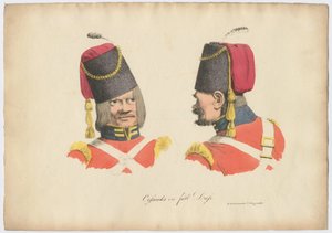 O uniforme cossaco, 1820
