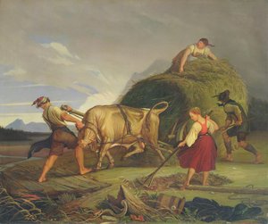 Colhendo o feno antes da tempestade, 1844