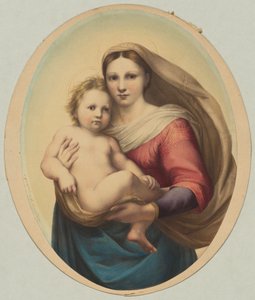 Cópia da Madona Sistina de Rafael, século XIX. de Rudolph Geudtner