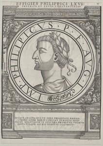 Imperador romano oriental Philippikos Bardanes (gravura) de Rudolph Wyssenbach
