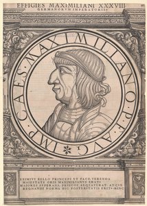 Sacro Imperador Romano Maximiliano I (impressão) de Rudolph Wyssenbach