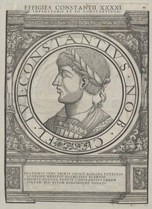 Imperador romano Constâncio II (gravura)