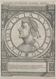 Imperador romano Flavius Jovianus (gravura)