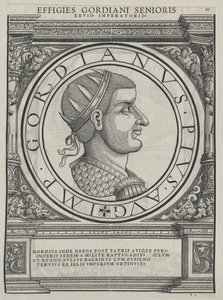 Imperador romano Gordiano I (impressão) de Rudolph Wyssenbach
