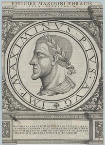 Imperador romano Maximinus Thrax (gravura)