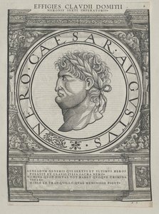 Imperador romano Nero (impressão) de Rudolph Wyssenbach