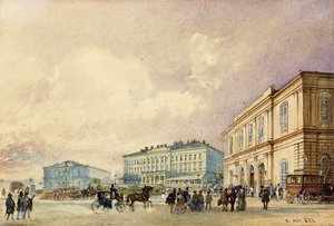 O Southstation, Viena; O Sudbahnhof, Viena, 1852 de Rudolf von Alt