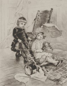 Lady in Her Carriage (ponto seco) de Rudolphe Ernst