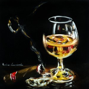 Um brinde de cavalheiro, 2025 (óleo sobre tela)