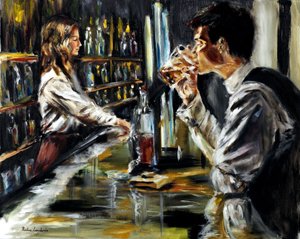 No Bar, 2021 (óleo sobre linho)