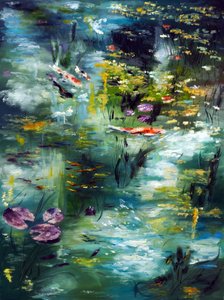 Lagoa de Monet, 2021 (óleo sobre tela)