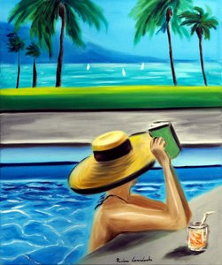 Ocean Daydreaming, 2025 (óleo sobre tela) de Ruslana Levandovska