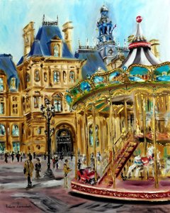 As ruas de Paris, 2024 (óleo sobre tela)