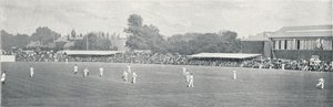 Jogo de críquete universitário em Lords, c1896 de Russell and Sons