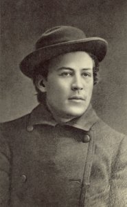 Anton Chekhov, dramaturgo russo, Moscou, 1883 de Russian Photographer