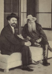 Anton Chekhov e Leo Tolstoy de Russian Photographer