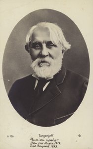 Ivan Turgenev (1818-1883), romancista russo, escritor de contos e dramaturgo de Russian Photographer