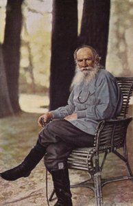 Leo Tolstoy (1828-1910), romancista russo, escritor de contos e dramaturgo de Russian Photographer