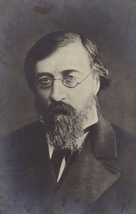 Nikolay Chernyshevsky (1828-1889), filósofo, socialista e revolucionário democrata russo, final do século XIX (foto a p/b) de Russian Photographer