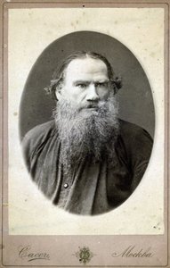 Retrato de Lev Nikolaievitch, Conde Tolstoi (Leon Tolstoi), escritor russo (1828-1910). de Russian Photographer
