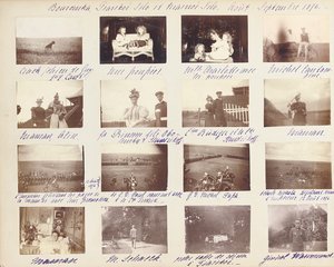 A Família Imperial Russa, página de um álbum de fotografias, c.1897-99 (foto p - b) (ver também 487673-80) de Russian Photographer