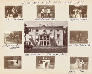 A Família Imperial Russa, página de um álbum de fotografias, c.1897-99 (foto p - b) (ver também 487673-80) de Russian Photographer