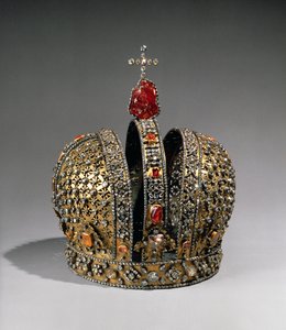 Coroa da Imperatriz Anna Ioannovna, São Petersburgo, 1730 (prata, ouro e pedras preciosas)