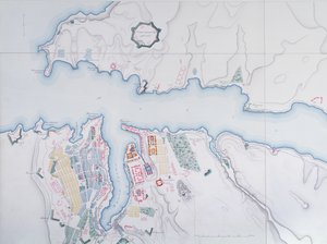 Mapa de Sevastopol, 1854
