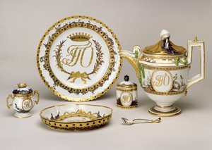 Orlov Serviço de chá da Imperial Porcelain Factory, São Petersburgo, c.1765 (porcelana) (ver também 74497)