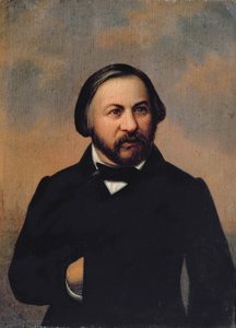 Retrato de Mikhail Ivanovich Glinka (1804-57), de 1850