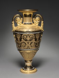 Vaso, fabricado pela Fábrica Imperial de Porcelana de São Petersburgo, c.1820-30 de Russian School