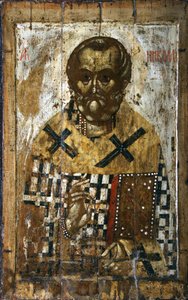 São Nicolau, século XIV. de Russian icon.