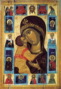 A Virgem Eleusa com Santos Selecionados, início do século XVI.